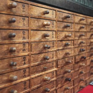 Vintage Asian File Cabinet for Organizing Papers